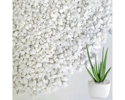 Witte Aquarium Grind Mini Rivierkeien voor Bodembedekking en Vetplanten
