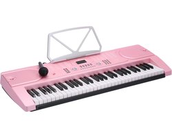 Keyboard 61 toetsen - Met gratis lessen - Fazley FKB-050-P - Roze