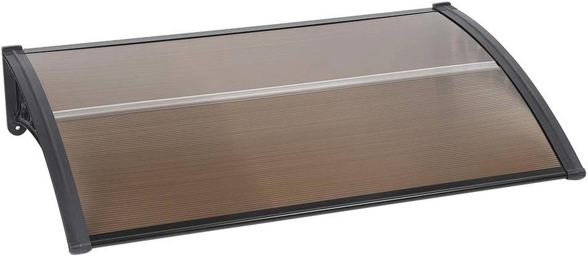 Deurluifel Afdak voor Voordeur, Terras, Balkon en Raam - Bruin (80 x 120 cm)