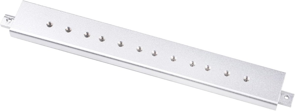 10 inch aluminium dwarsbalk met voorgeboorde schroefgaten voor serverkasten
