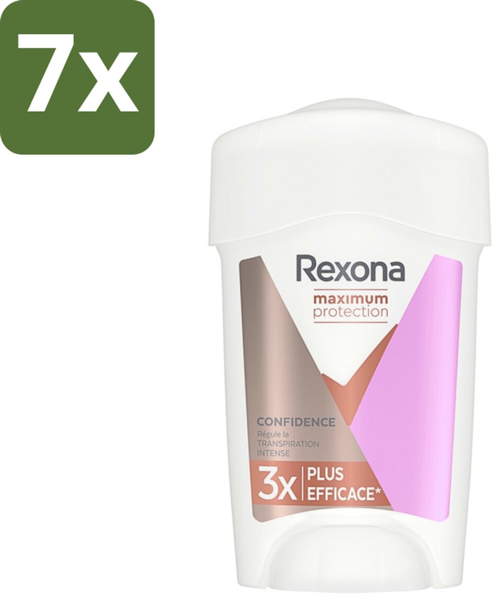 Rexona Women - Deodorant Stick - Maximum Protection Confidence - Anti-transpirant - 45 ml - Bulkverpakking - 7 stuks