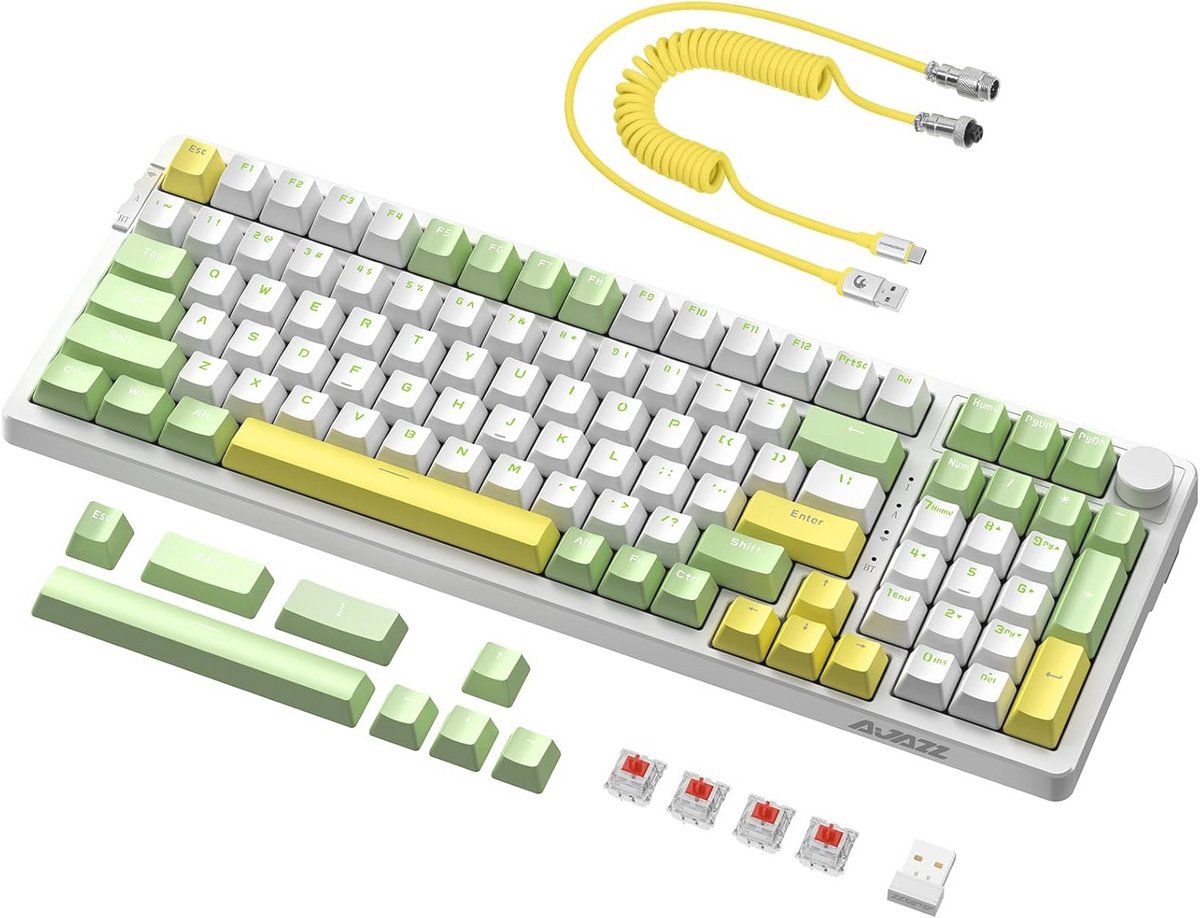 Hot Swap Mechanisch Gaming Toetsenbord met RGB Verlichting en USB-C Verbinding - 99 Toetsen + Media Control