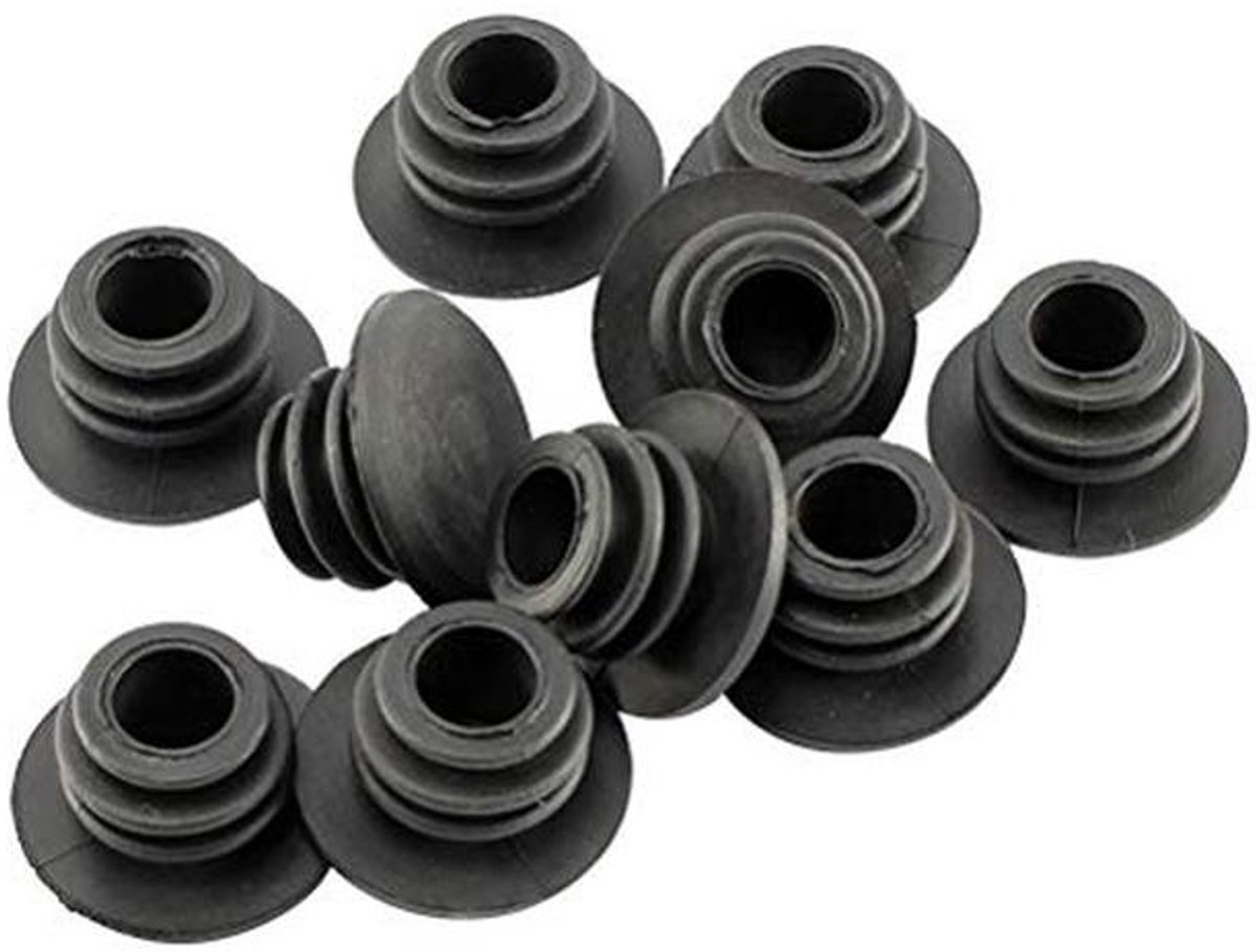 22mm Fiets Stuur Einddoppen - 10 Stuks voor Racefiets en MTB (Zwart)