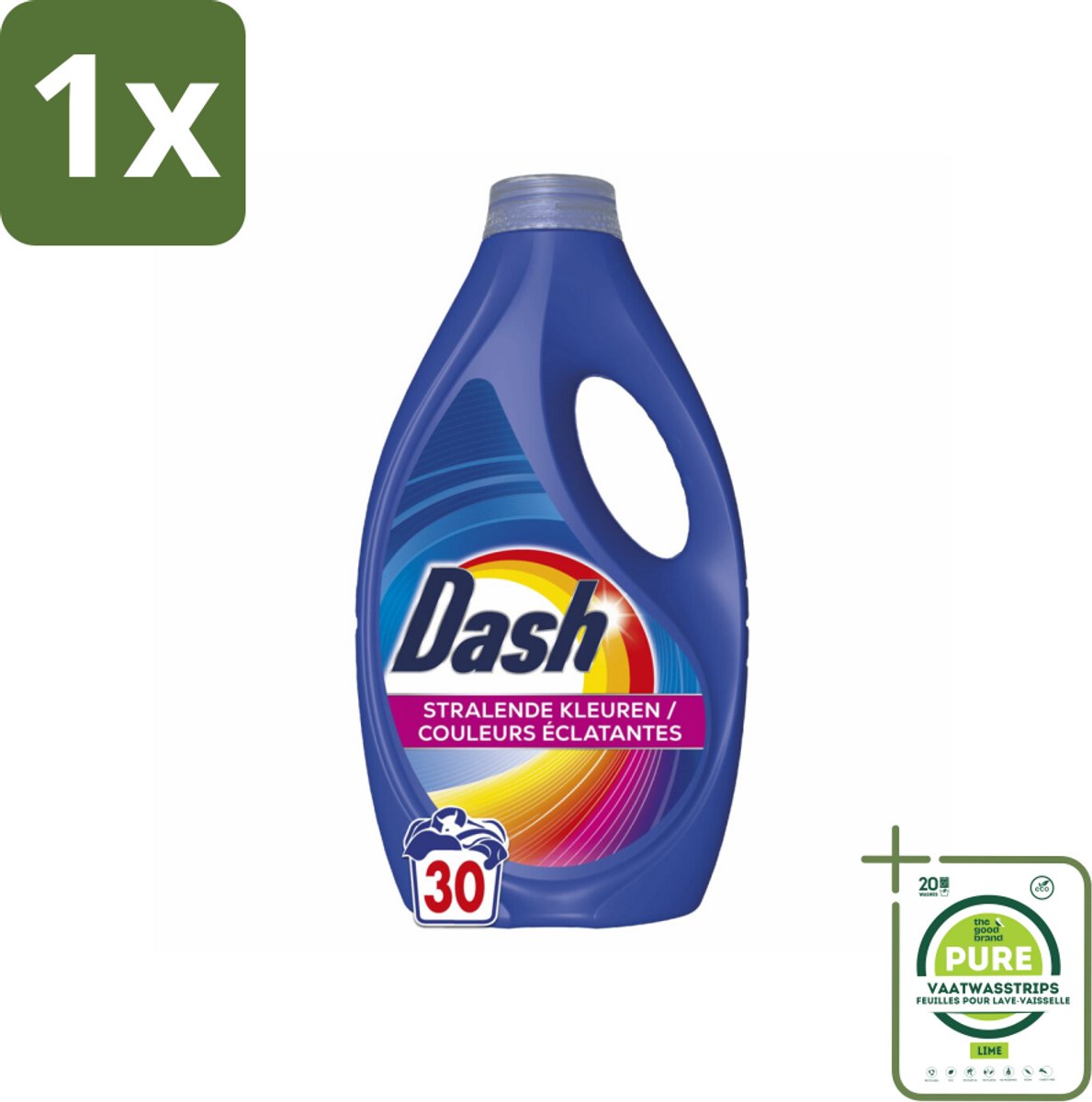 1 x Dash – Wasmiddel – Color – 1350 ml - Kleurbehoud - Vlekverwijdering - Stralende Kleuren - Wasmiddel - Wasresultaat