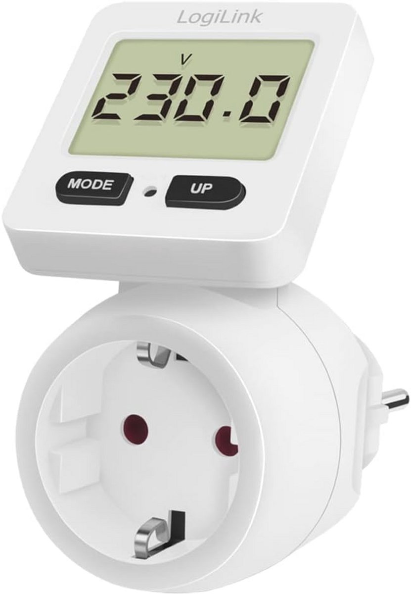 Energiekostenmeter met 180° draaibaar display - Energieverbruik en kosten inzichtelijk maken