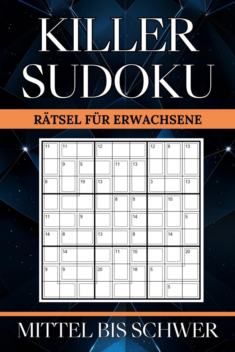 200 Killer Sudoku Puzzels Middel tot Zwaar met Sommen Uitdagingen