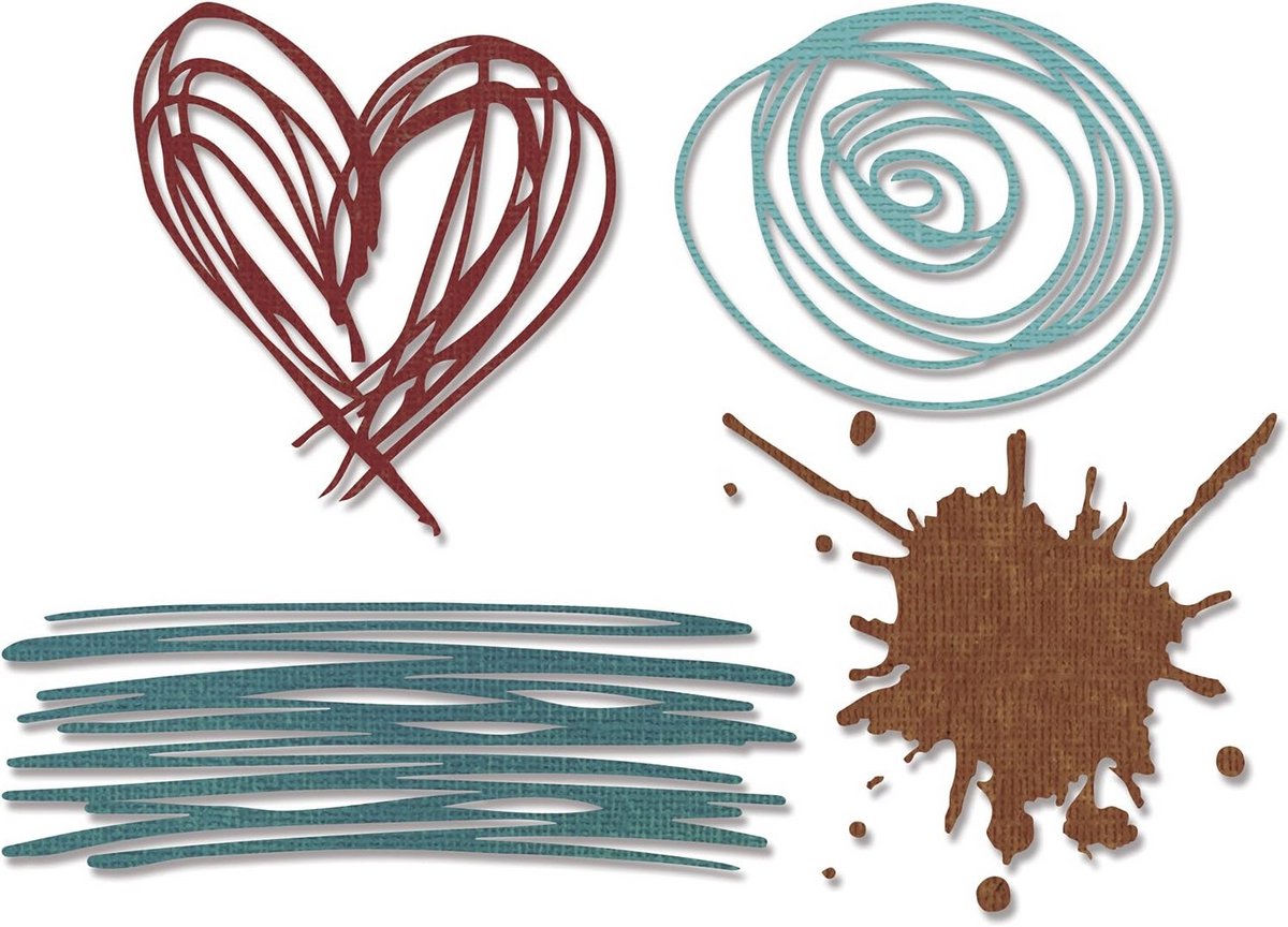 Thinlits Stansset voor Creatief Knutselen - 4 vellen