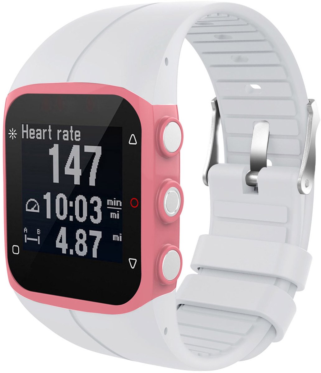 Siliconen bandje - Geschikt voor Polar M400 / M430 - Wit