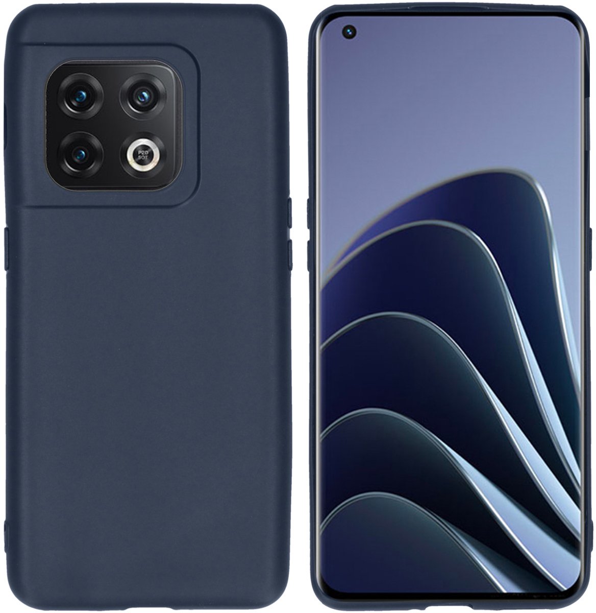 imoshion Hoesje - Geschikt voor OnePlus 10 Pro - Color Backcover - Donkerblauw