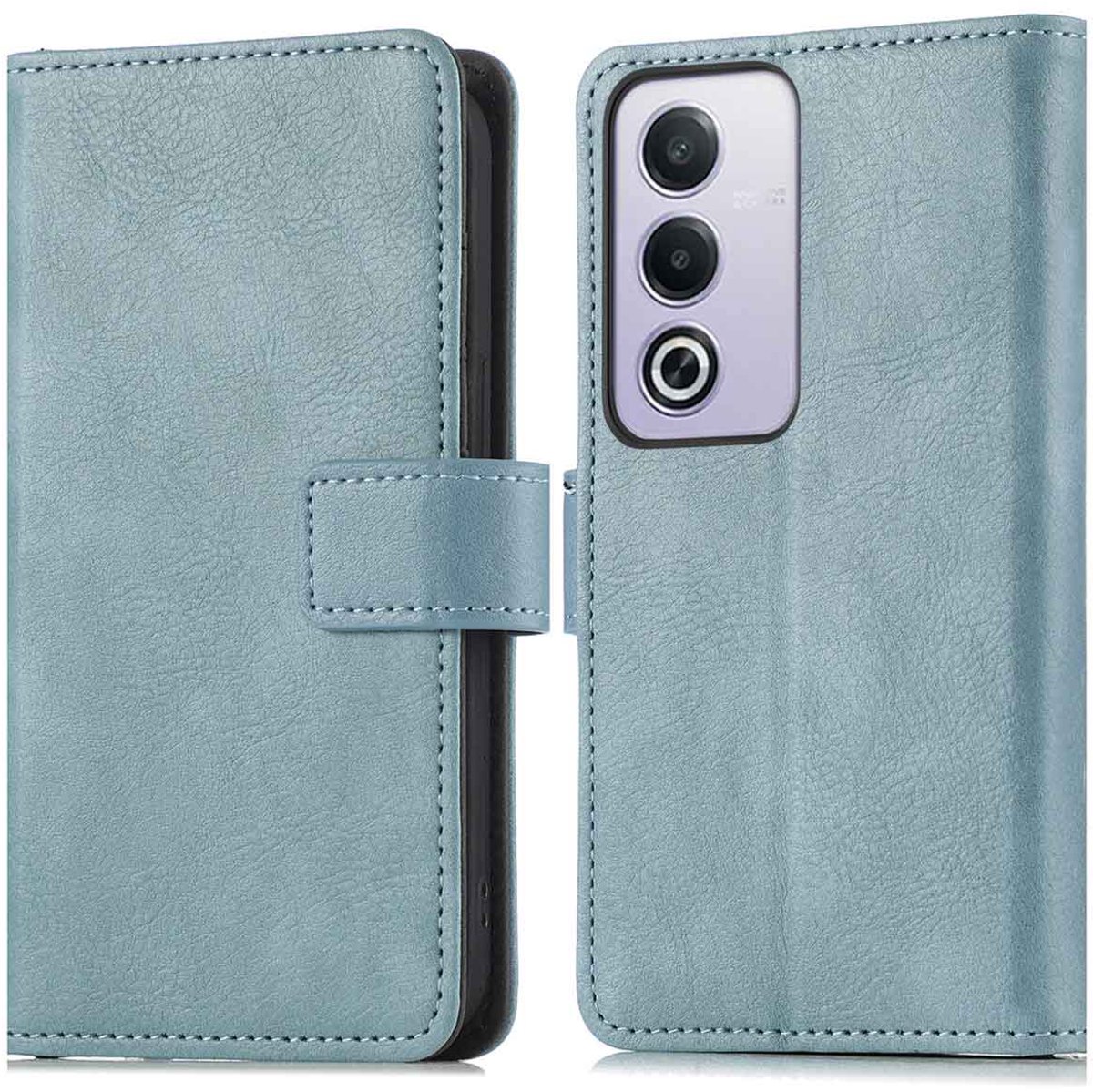 imoshion Hoesje - Geschikt voor Oppo A80 (5G) - Luxe Bookcase - Lichtblauw