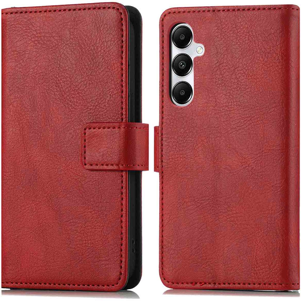 imoshion Hoesje - Geschikt voor Samsung Galaxy A15 (4G) / A15 (5G) - Luxe Bookcase - Rood