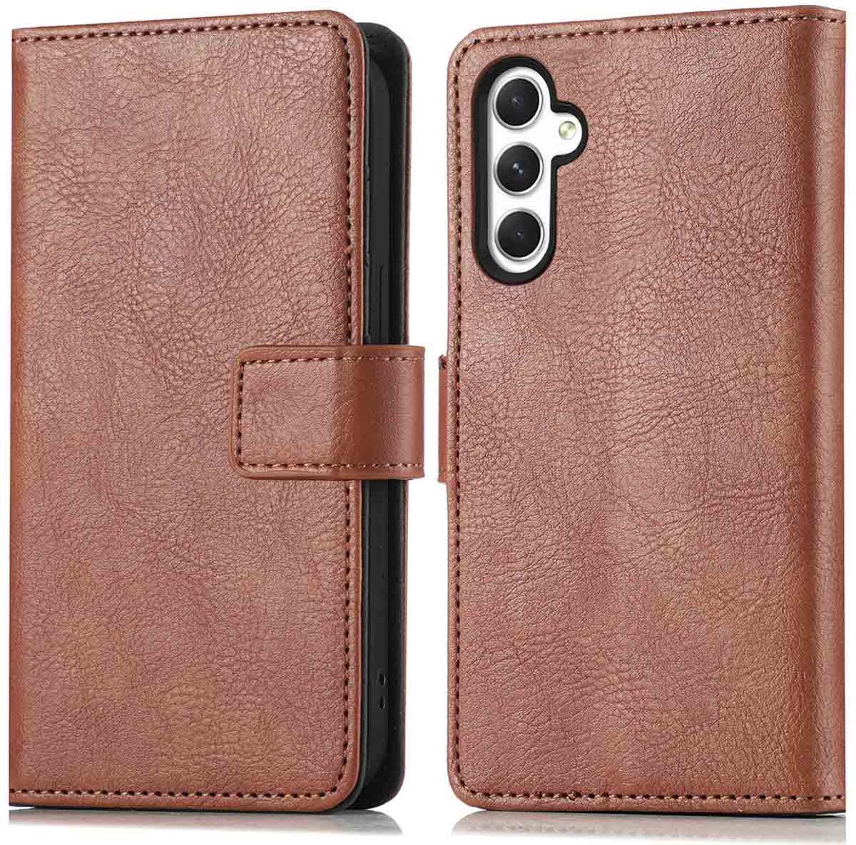 imoshion Hoesje - Geschikt voor Samsung Galaxy A25 (5G) - Luxe Bookcase - Bruin