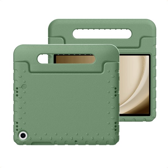 imoshion Tablet Hoes Kinderen - Geschikt voor Samsung Galaxy Tab A9 Plus / Galaxy Tab A11 Plus - Kidsproof Kinder Hoes - Olive Green