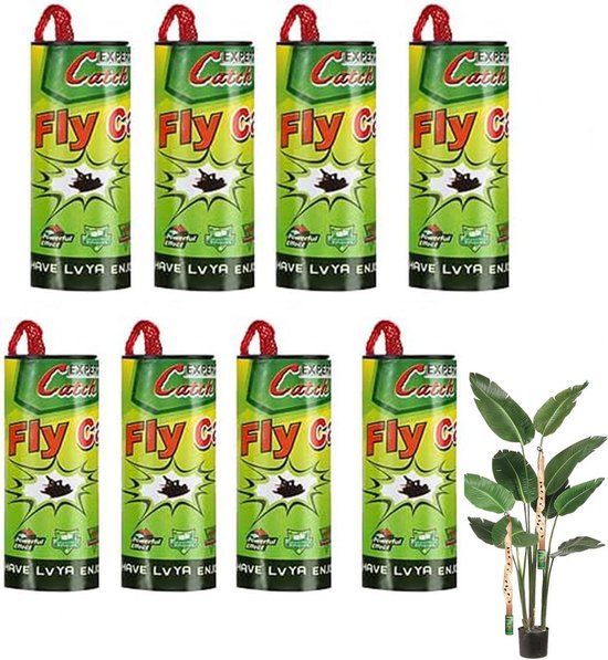8 stuks vliegenpapieren strips, LYPER kleverige vliegenbandbanden, voor ...