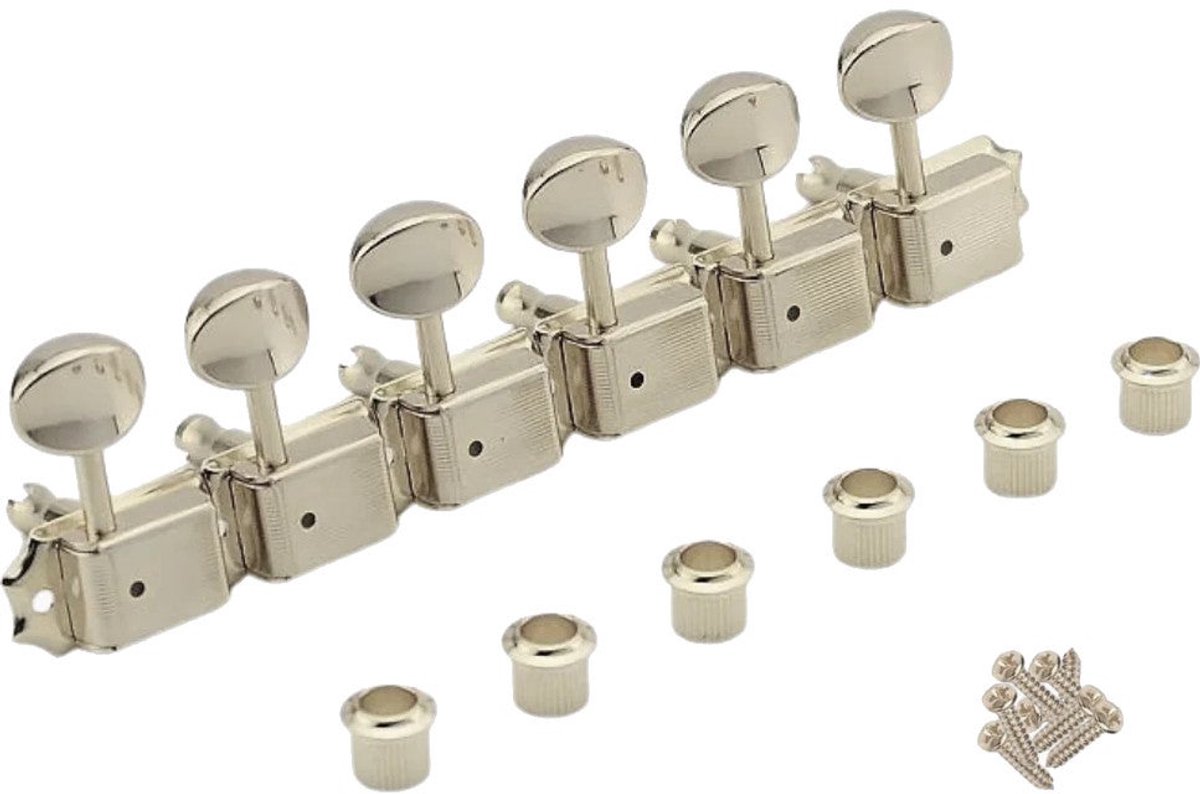 AllParts TK-0880-001 Gotoh 6-in-line Vintage Keys Nickel stemmechanieken voor gitaar (set van 6)