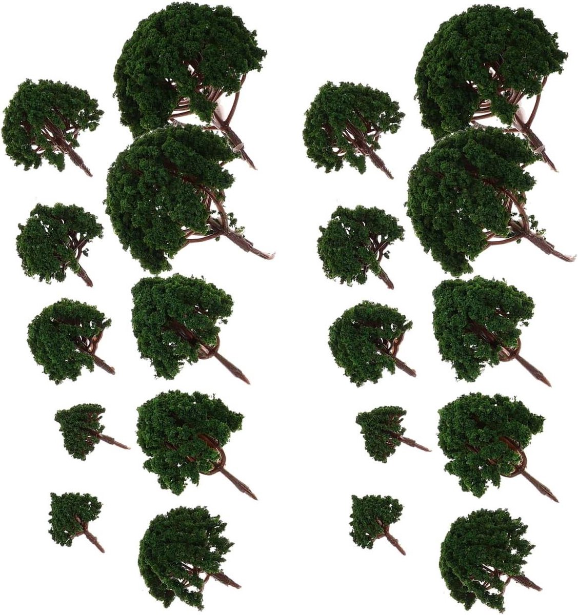 Provento - Spoor N Landschap Bomen 20 Stuks Gemengde Geel Layout Ornament 3 cm-8 cm Woodland Scenics.