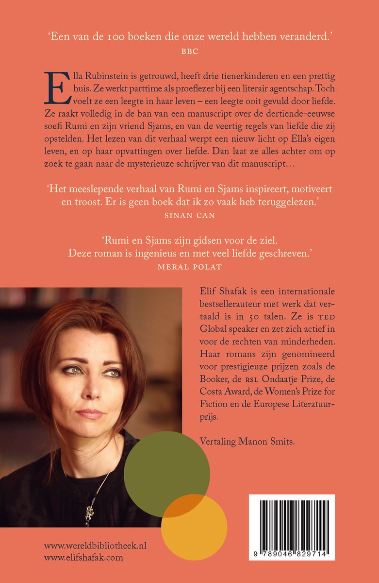 De veertig regels van liefde - back cover