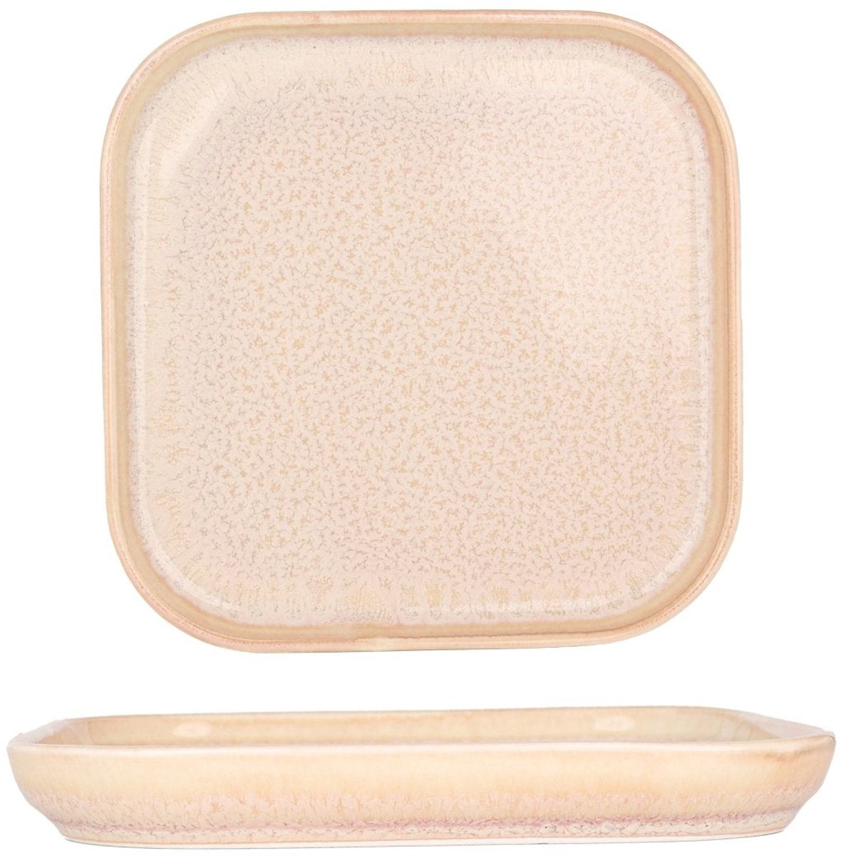 Rinart Serveerschaal - Mira - Porselein - 16x16 cm - set van 2