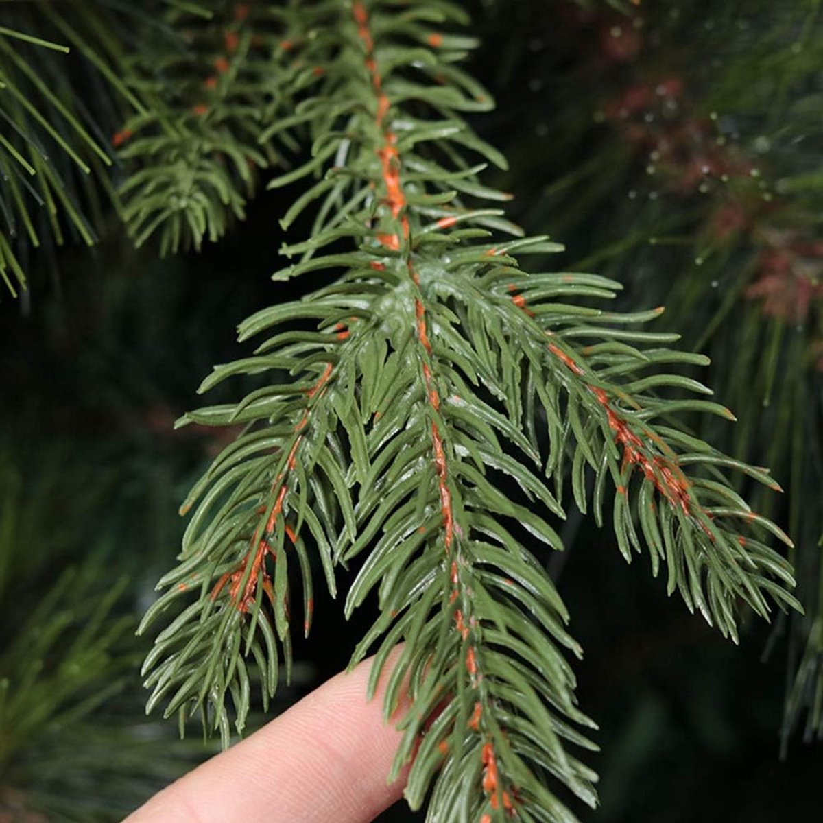 Luxe kunstmatige dennenkerstboom groen - Realistische kerstboom voor thuis, feest en kerstdecoratie - Eenvoudige montage, opvouwbaar, PVC-naalden, stabiele stalen basis