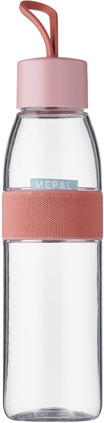 Mepal Waterfles Ellipse - 500 ml - Drinkfles - Vivid mauve