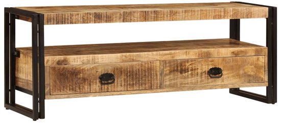 Meuble TV 120x35x45 cm en manguier massif