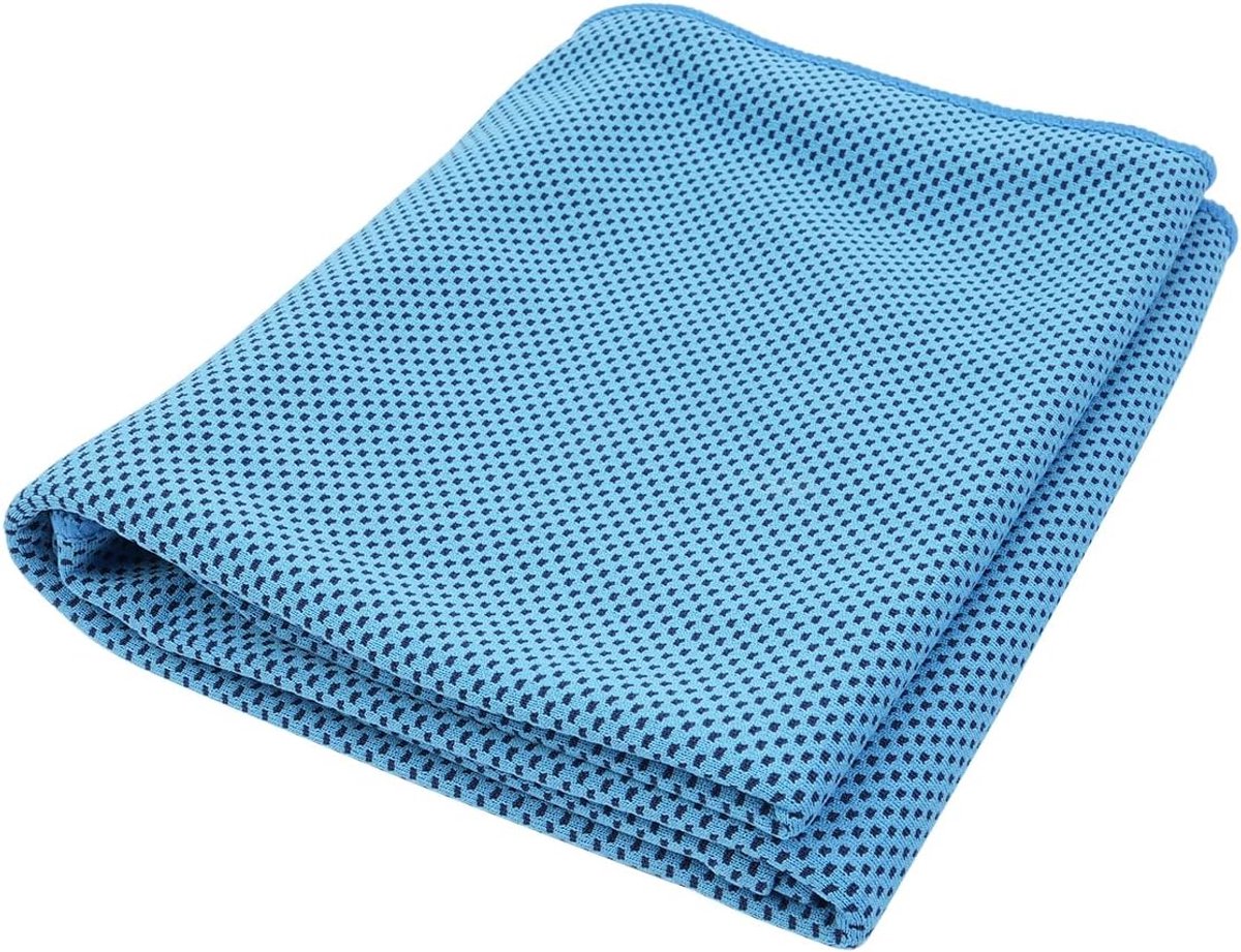 Cooling Towel voor Nek en Gezicht - Nek Oefening Hoofdband - Hardlopen Yoga Hoofdband - Koelende Hoofdband - Zweet Hoofdband - Handdoek - IJs Handdoek - Sneldrogende Handdoek Gym Handdoek (Blauw)