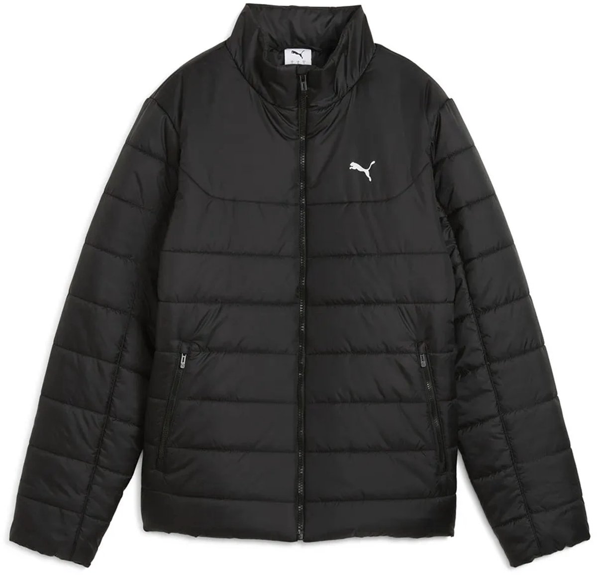 Puma Ess Slim Fit Gewatteerde Jas L Vrouw Zwart
