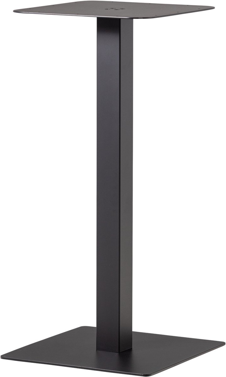 WOOOD Bistro Vierkante Bartafel Poot - Metaal - Zwart- 105x50x50