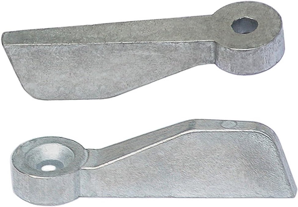 Raamgrendel 50 x 16 mm Geel - Verzinkt Deurpoot en Raamwisser Accessoire