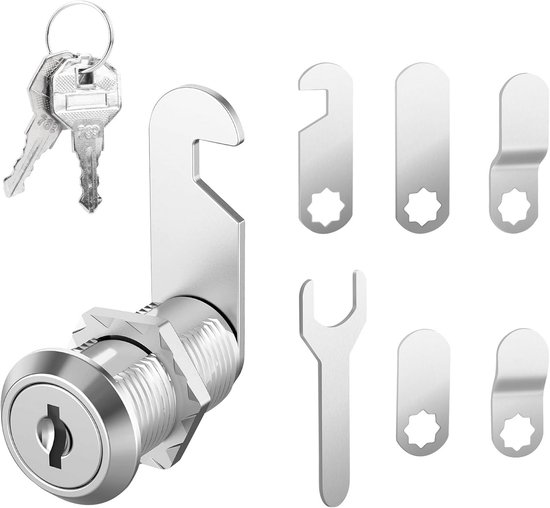 Brievenbusslot 20mm Cam Cam Lock Cilinderslot Brievenbus Kastkastkastslot Met 10 Sleutels (5