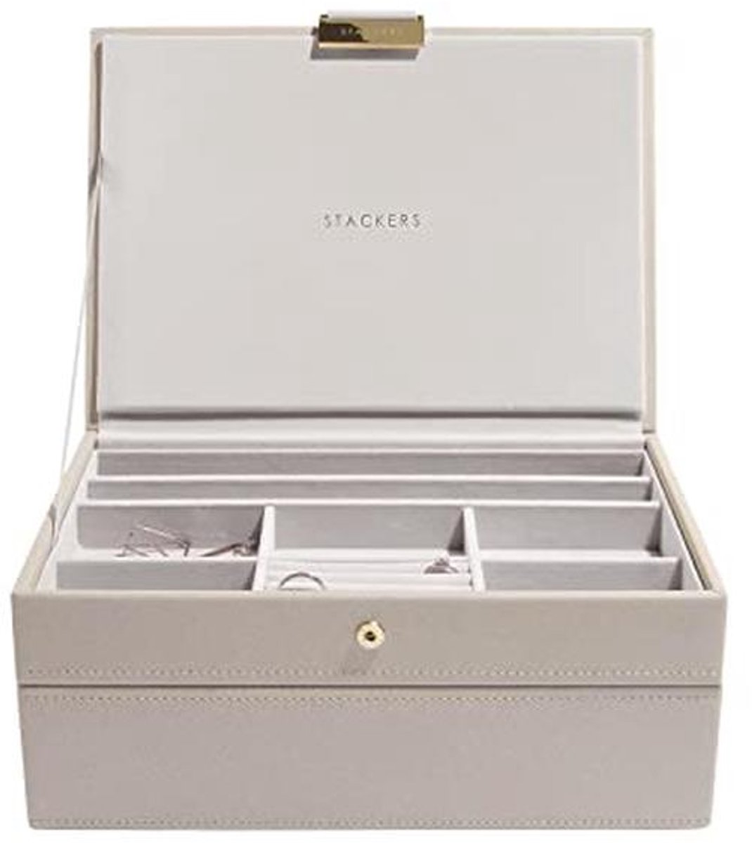 Sieradendoos Set van 2 - Taupe Classic