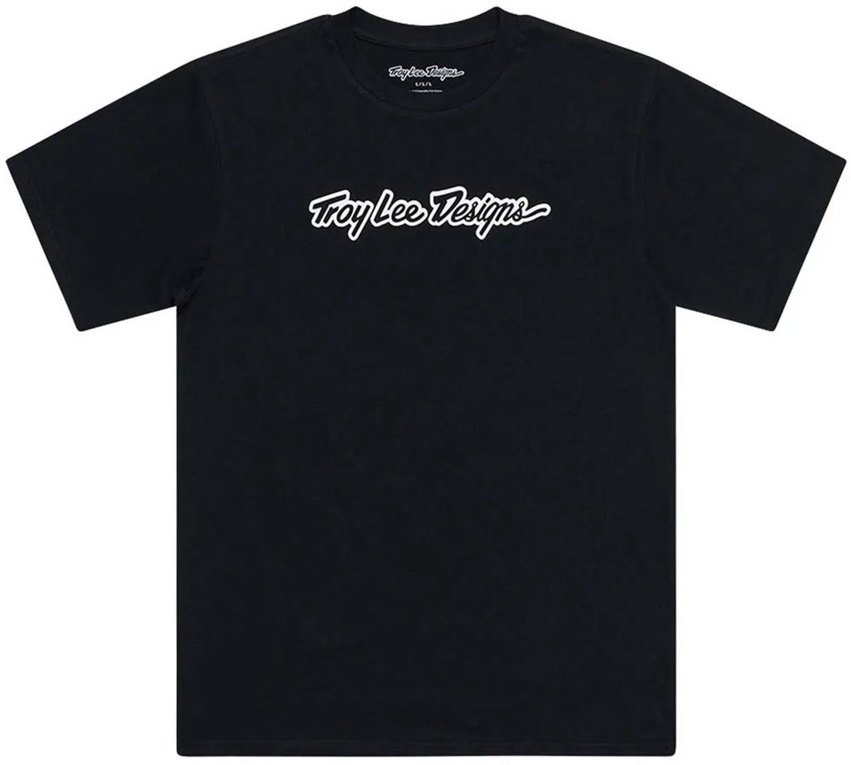 Troy Lee Designs Signature T-shirt Met Korte Mouwen Man Zwart