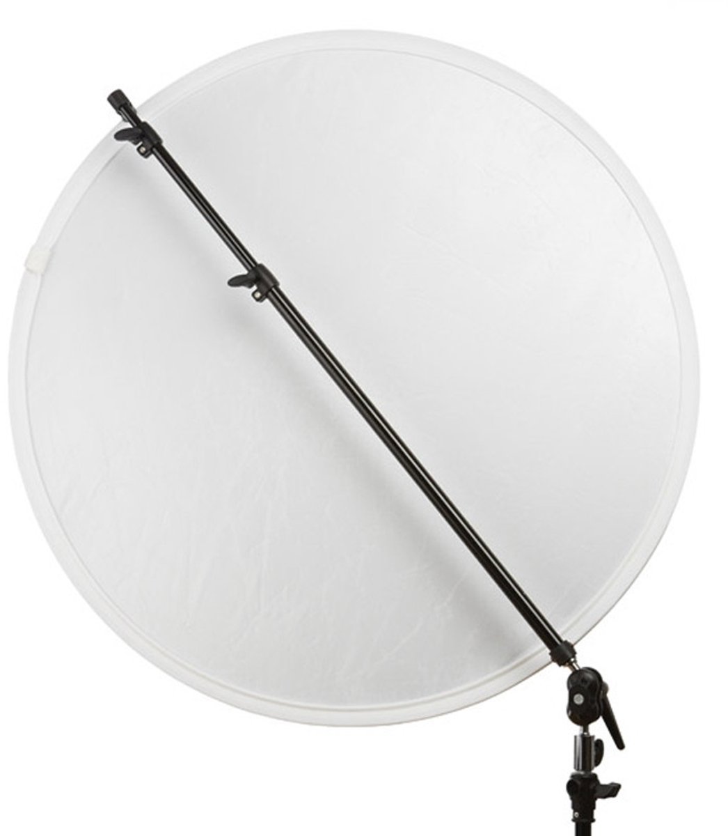 PHOCUSLINE Reflektor-Stützarm, verstellbare Teleskopstütze für Reflektoren
