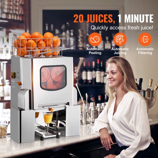Commerciële citruspers 120W van roestvrij staal — afbeelding 2