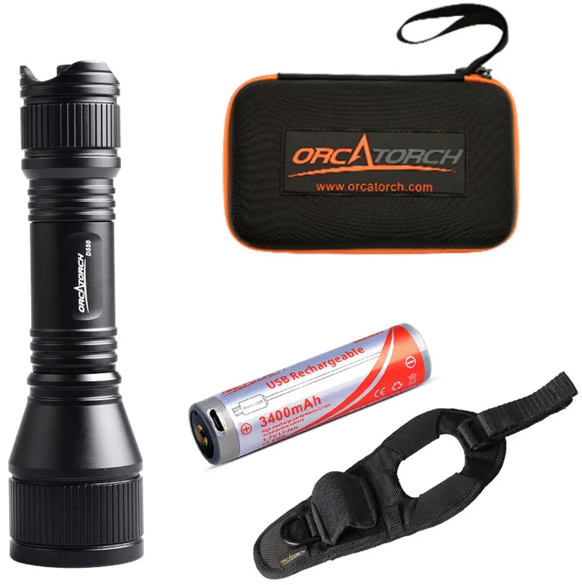 Orcatorch D550 Duiklamp 970 Lumen