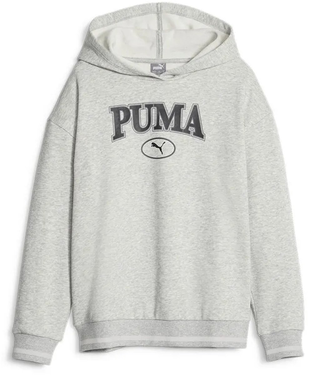Puma Squad Fl Hoodie 7-8 Years Meisje Grijs