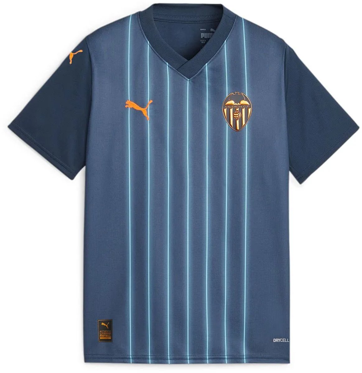 Puma Valencia Cf 23/24 Weg Korte Mouw T-shirt Junior 5-6 Years Kinderen Blauw