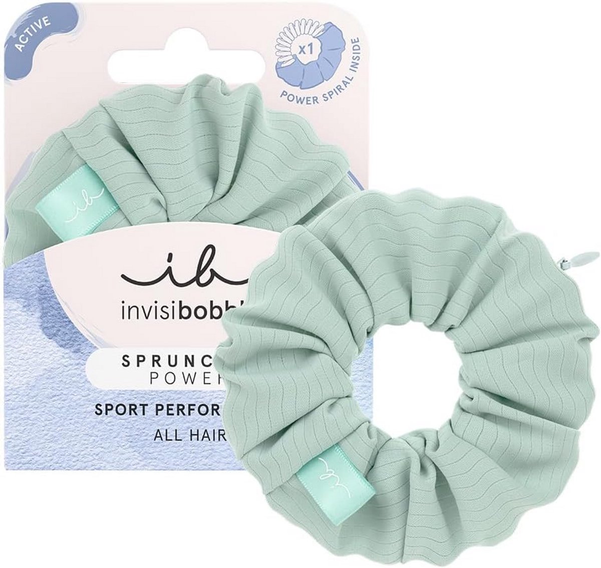 Elegante Haaraccessoire Scrunchie met Zip Pocket en Power Spiral