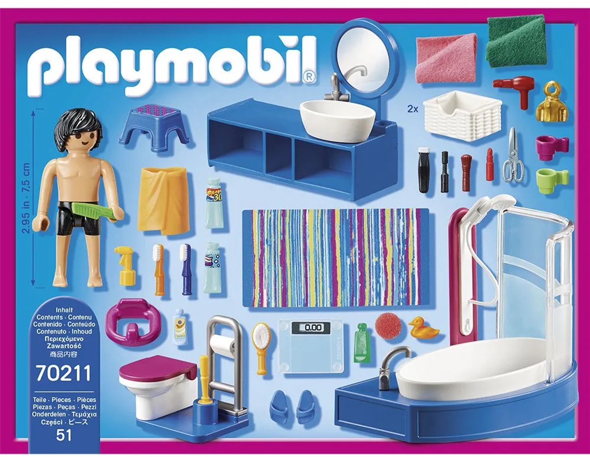 PLAYMOBIL Dollhouse Badkamer met ligbad - 70211 — afbeelding 16