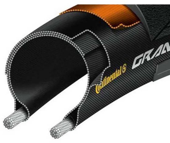 Continental Grand Sport Race 700c X 23 Racefietsband Zwart 700C x 23 van Continental — afbeelding 2