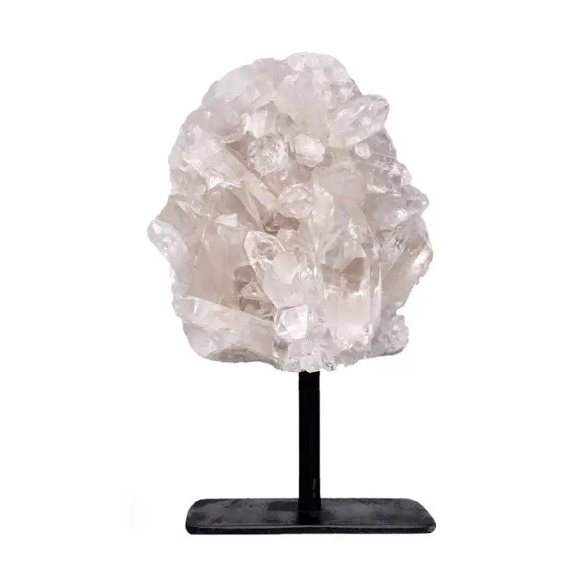 S4H Bergkristal Standaard – Natuurlijke Bergkristal Cluster op Voet | Zuiverheid & Energie