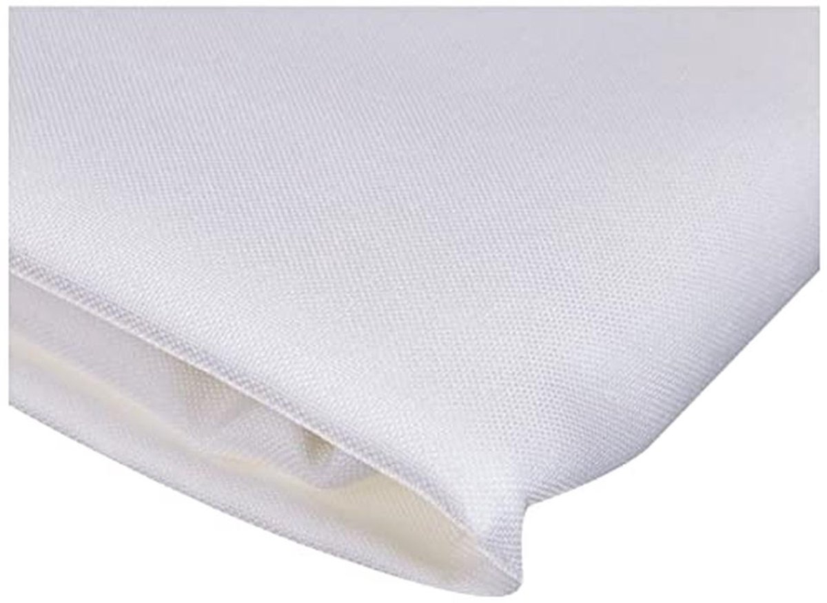 Rechthoekig Tafelkleed 140 x 200 cm - Polyester Effen Wit