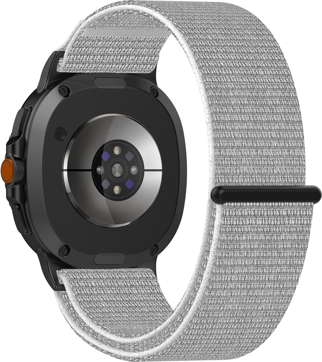 YONO Bandje geschikt voor Samsung Galaxy Watch 8 - 40/44mm - Classic - Nylon - Lichtgrijs