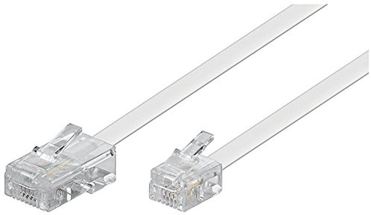Telefoonkabel RJ11 naar RJ45 - Platte DSL-kabel voor modems en routers - 3 meter