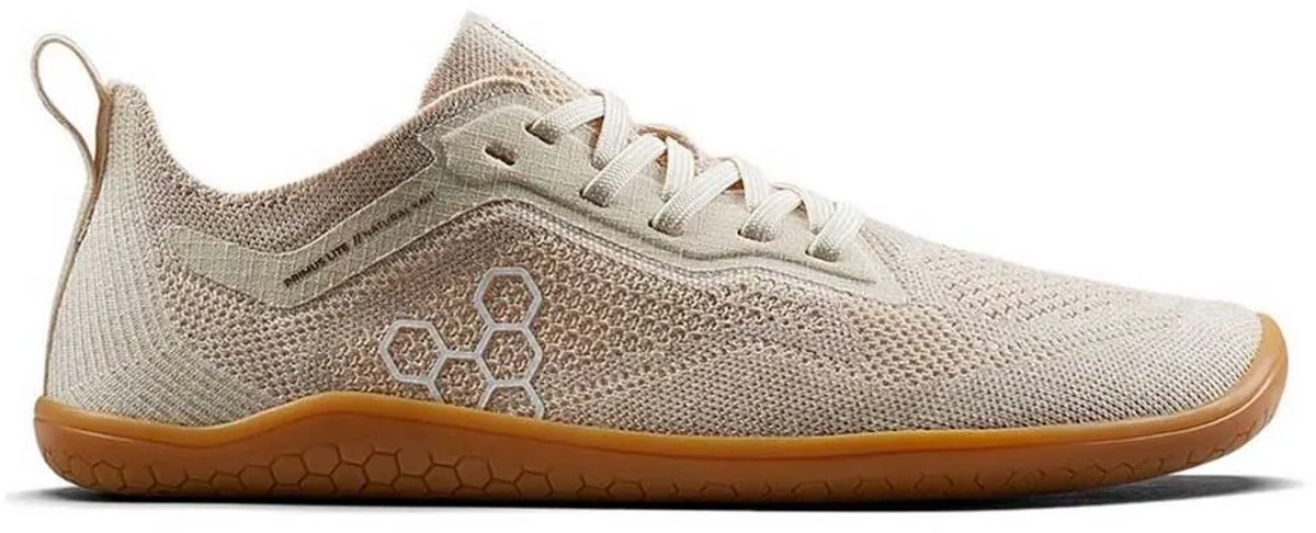 Vivobarefoot Primus Lite Knit Natural Barefoot Schoenen Beige EU 37 Vrouw