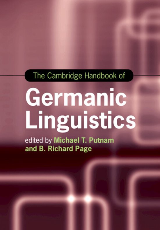 Cambridge Handbooks in Language and Linguistics-The Cambridge Handbook of Germanic Linguistics
