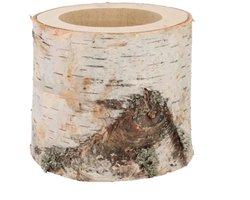 Berkenhouten pot Ø13-15 cm x 11 cm | natuurlijke plantenhouder en terrariumdecoratie