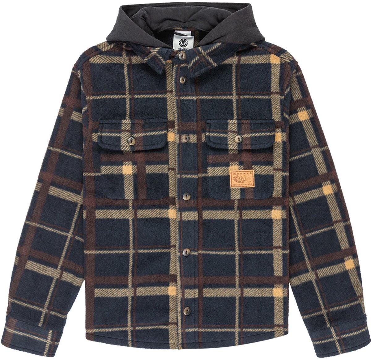 Element Polar Fleece Jas 14 Years Jongens Java Check
