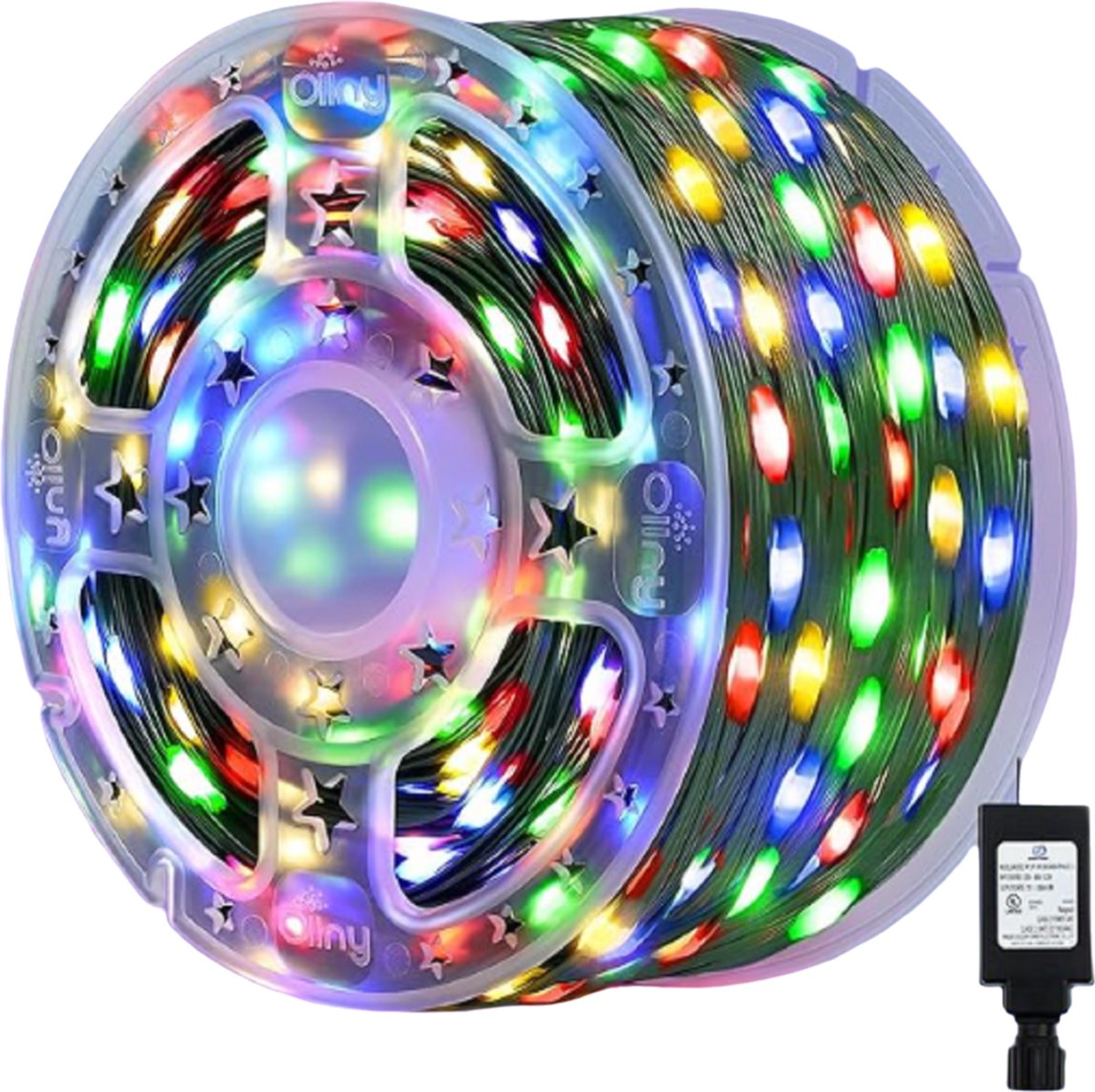 Kerstboom-Lichtsnoer-Vier-Kleuren-50-Meter-500-Lampjes-8-Functies-USB-Remote