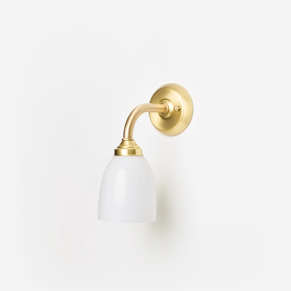 Wandlamp Make-Up Curve Messing - Art Deco Trade